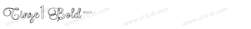 Cinze1 Bold字体转换